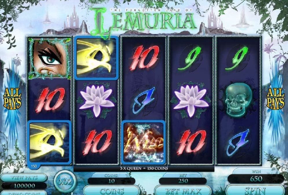 Have Fun With The Slots Of Forgotten Land Of Lemuria